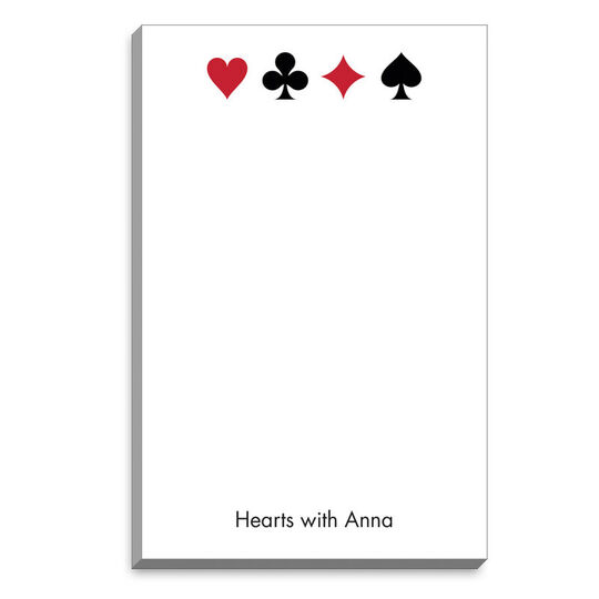 Suits of Cards Notepads